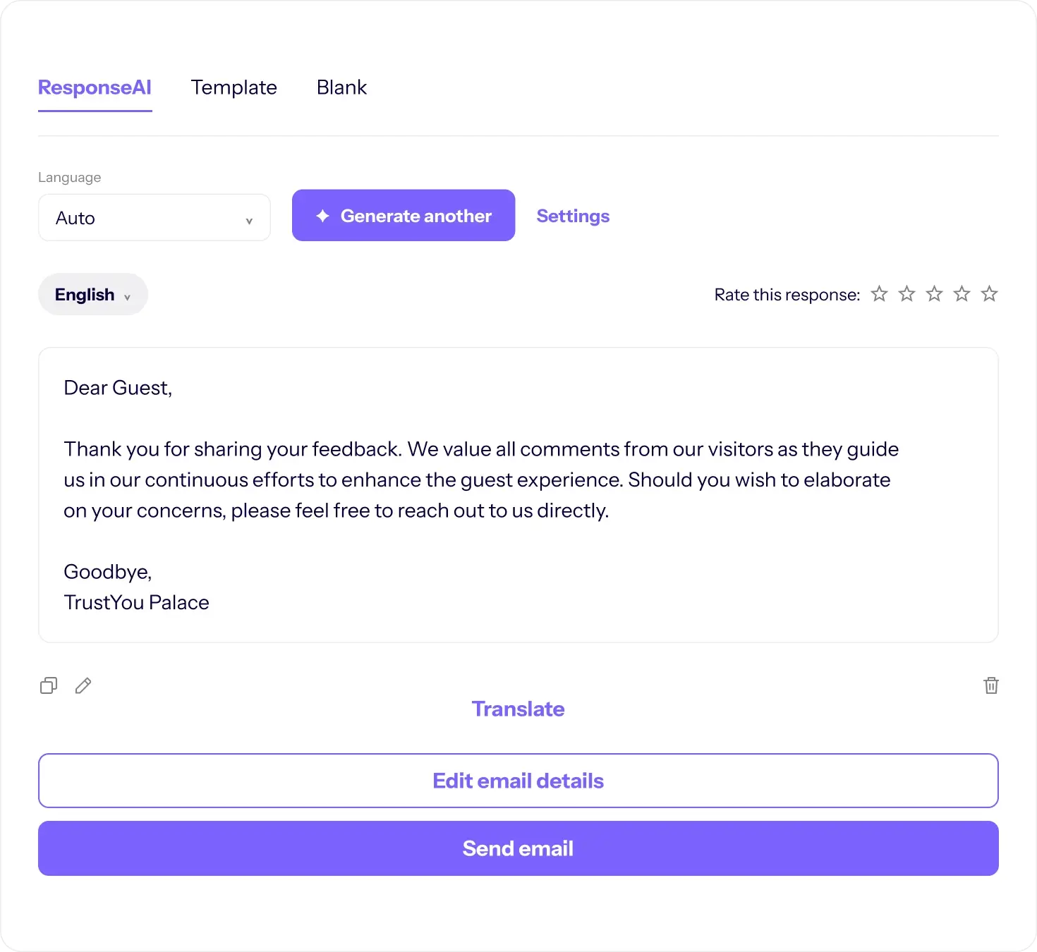 Reply to every review in seconds